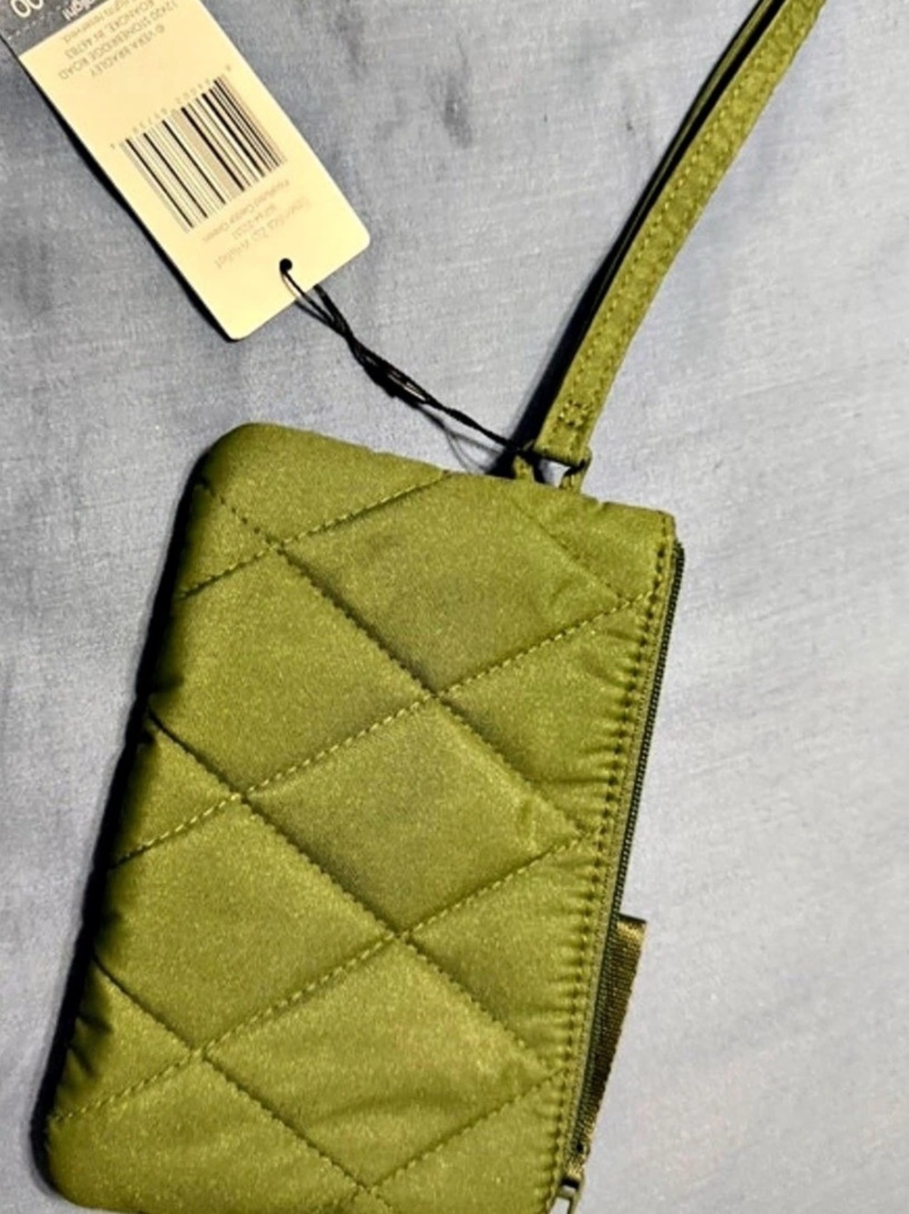 Vera Bradley Quilted Wristlet Wallet in Green NWT